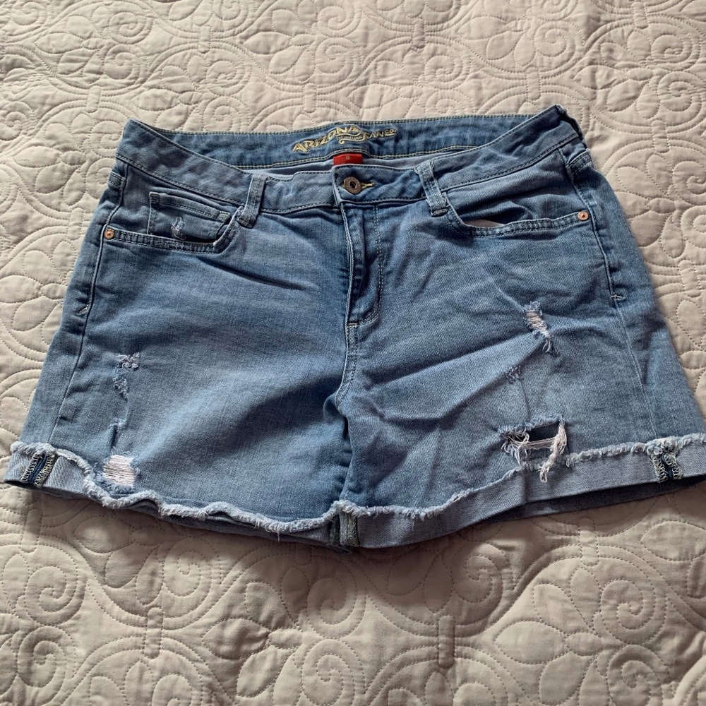 Shorts- Arizona Ripped Denim Jean Shorts